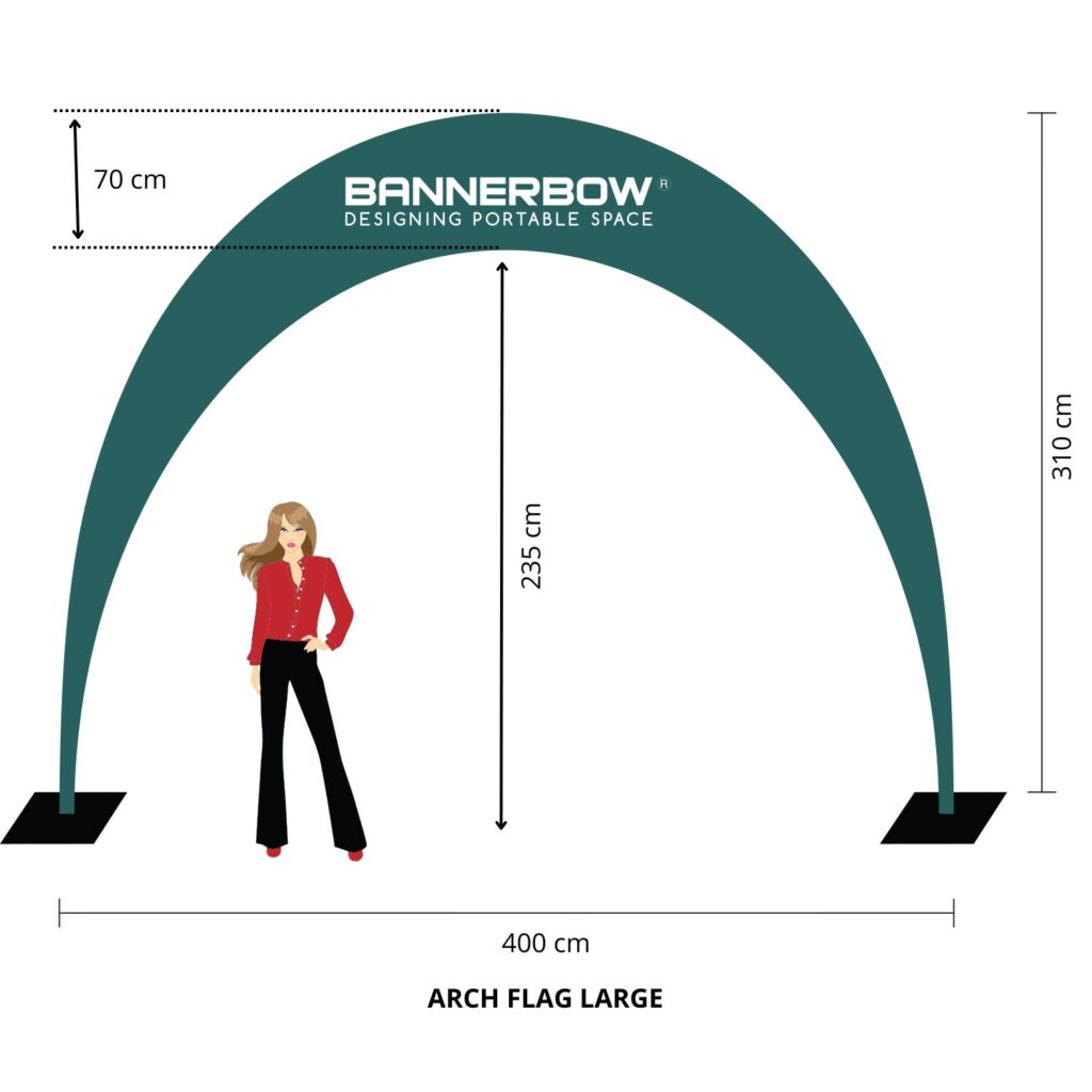 Bannerbow Arch Flagga L Storlek